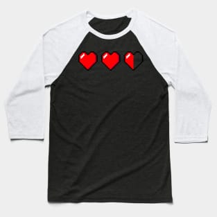 Three Hearts Life Bar Baseball T-Shirt